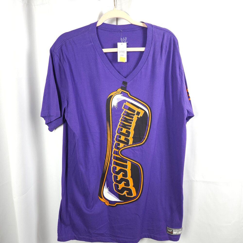NWT WWE Zack Ryder WWWYKI V-Neck‎ T-Shirt Sz XL Matt Cardona